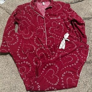 Victoria's Secret Heart Pajamas size Large